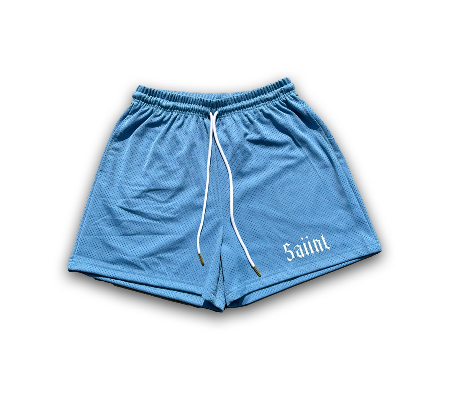 Saiint Sky Blue Mesh Shorts