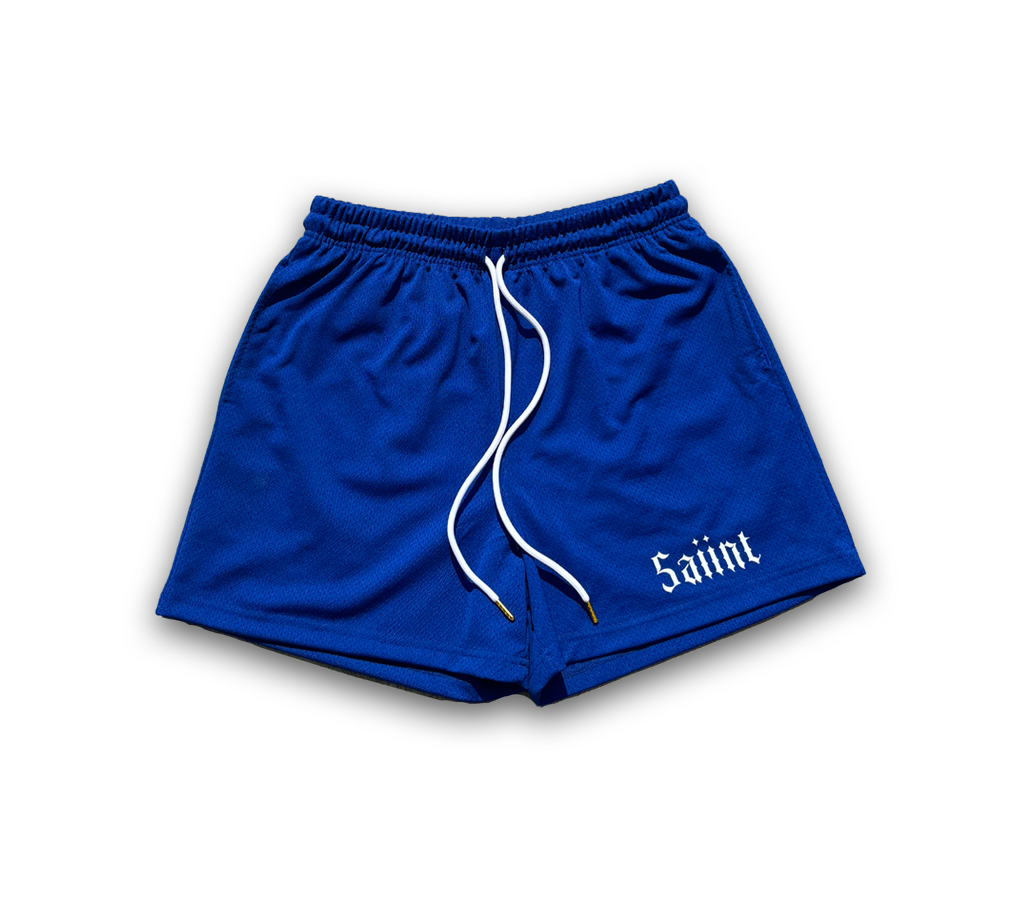 Saiint Royal Blue Mesh Shorts